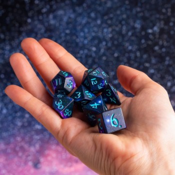 Full Art Dice™ Stardust kauliukų rinkinys Q-WORKSHOP